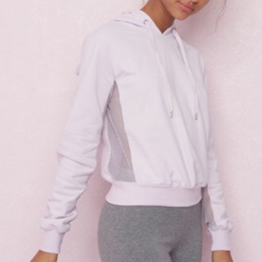 Lavender Crop Hoodie